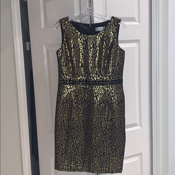 Kasper Dresses & Skirts - Gold & Black Cocktail Dress